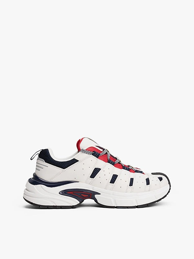 Tommy Hilfiger Jeans - Sneakers Archive con mix di texture - EM0EM015840G1