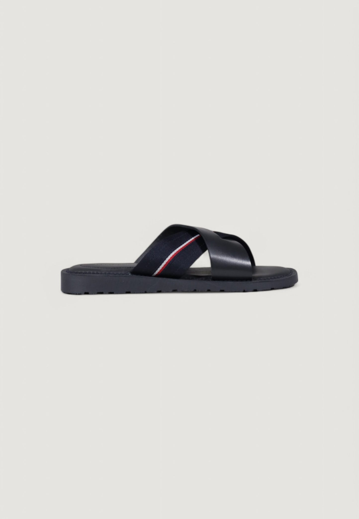 Tommy Hilfiger - Sandali in pelle con suola antiscivolo - FM0FM05415DW5