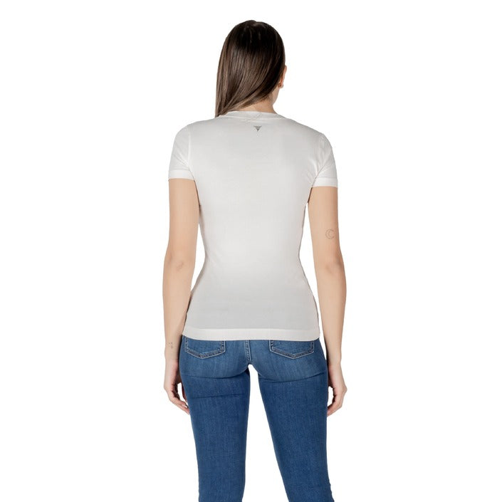 Guess - T-shirt logo triangolo floreale - W5GI10J1314