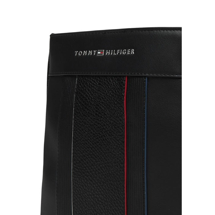 Tommy Hilfiger - Borsa a tracolla con logo in metallo - AM0AM13112BDS