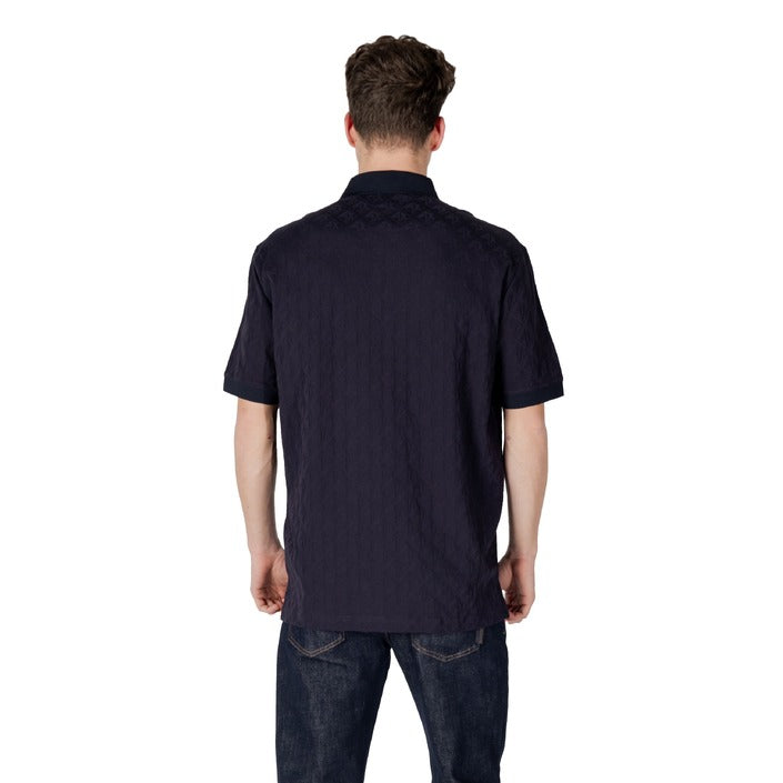 Armani Exchange - Polo regular fit con logo allover tono su tono - XM000219AF10337UB101