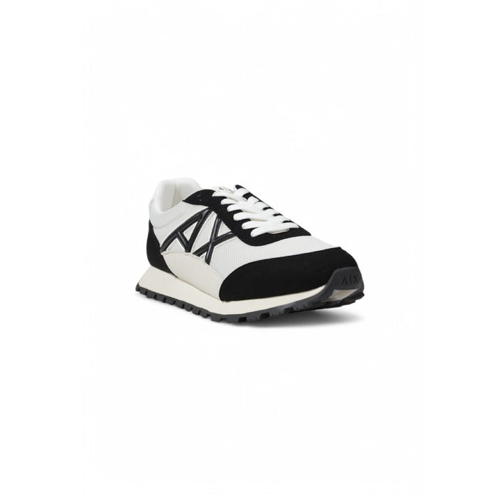 Armani Exchange - Eco-suede, mesh and nylon sneakers - XUX263XV942N480