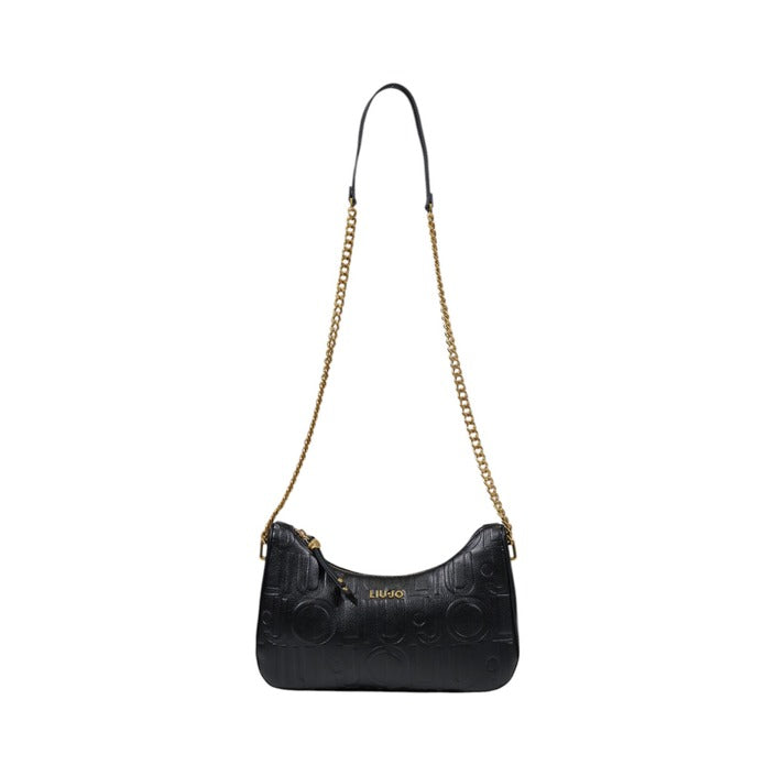 Liu Jo - Borsa a spalla nera con logo - AA5056E053822222T