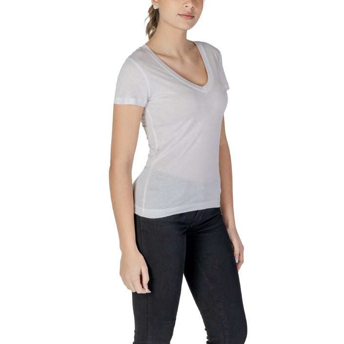 Guess - T-shirt scollo a V - W5GP31KCSX2