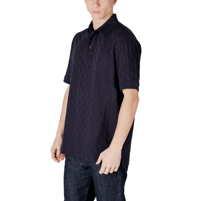 Armani Exchange - Polo regular fit con logo allover tono su tono - XM000219AF10337UB101
