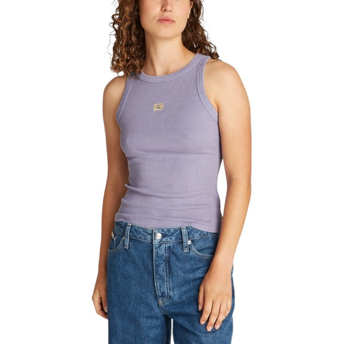 Calvin Klein Jeans - Canotta in cotone a costine slim - J20J225311VFV / J20J225311PT2