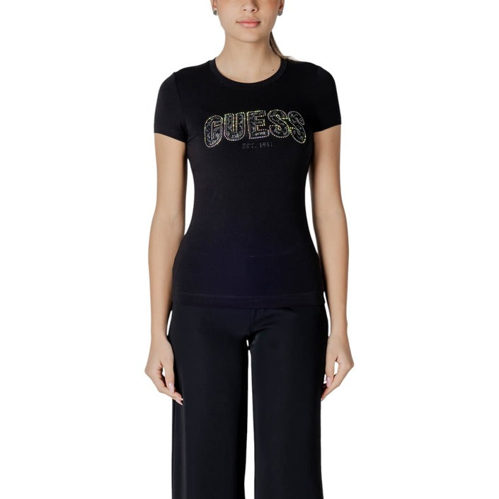 Guess - T-shirt vestibilità slim con logo - W5GI04J1314