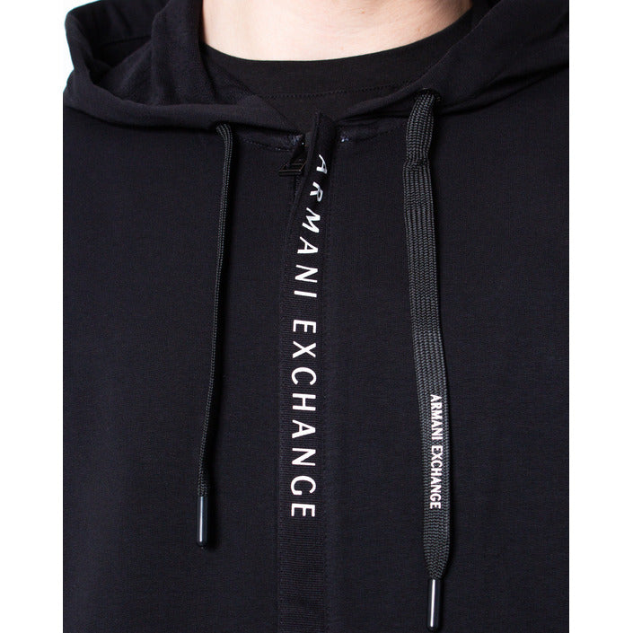 Armani Exchange - Basic zip-up hoodie in stretch french terry - 8NZM82ZJH3Z1200