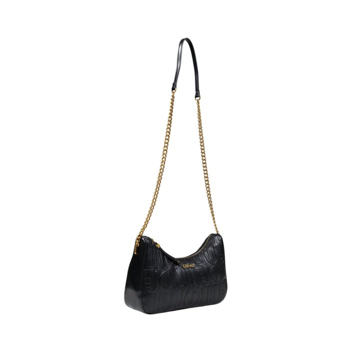 Liu Jo - Borsa a spalla nera con logo - AA5056E053822222T