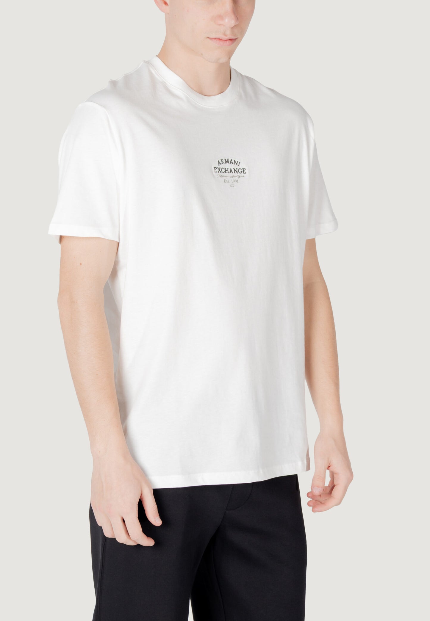 Armani Exchange - T-shirt regular fit in cotone con logo - XM000761AF12308U0009