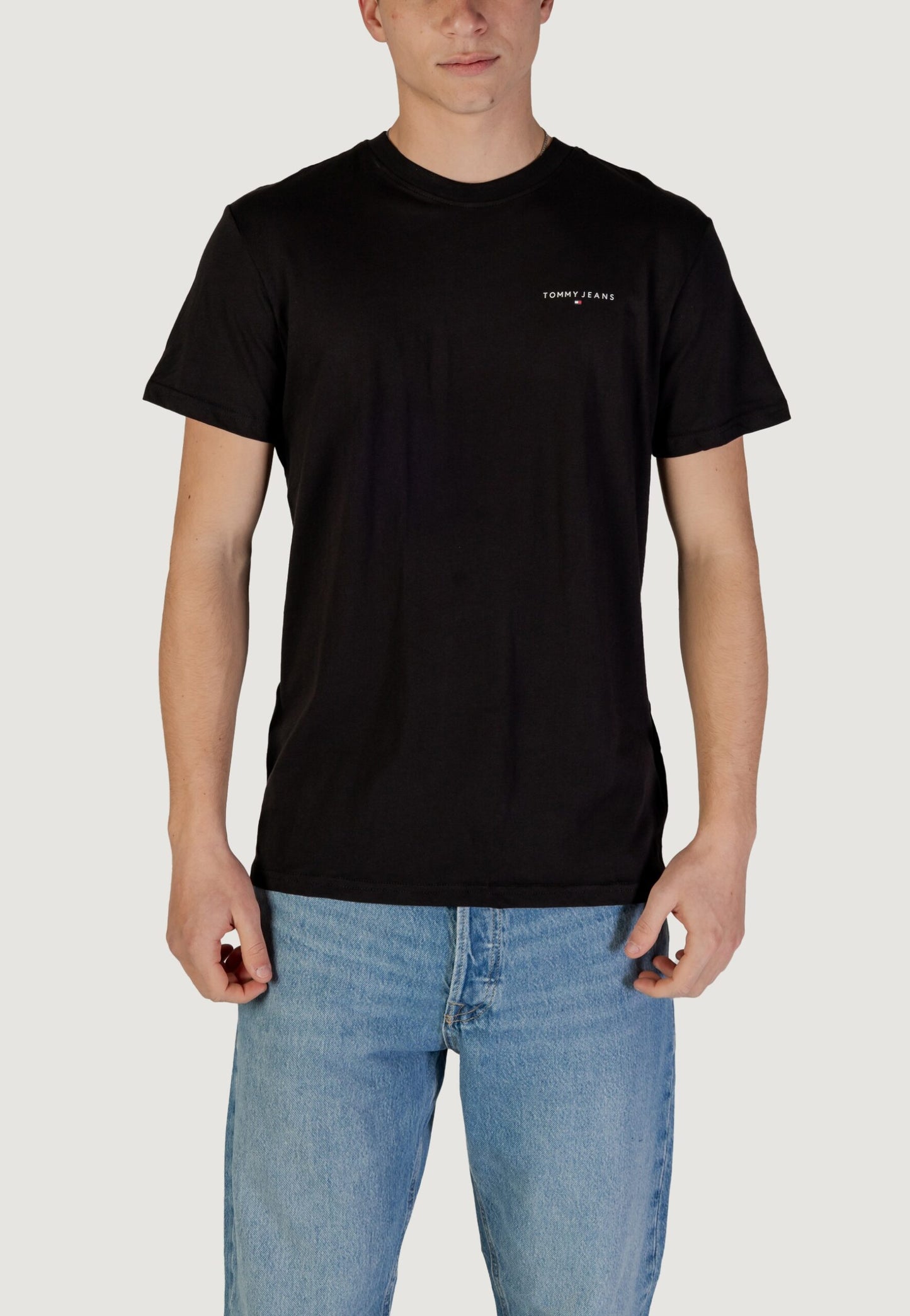 Tommy Hilfiger Jeans - T-shirt slim fit con logo - DM0DM21188BDS