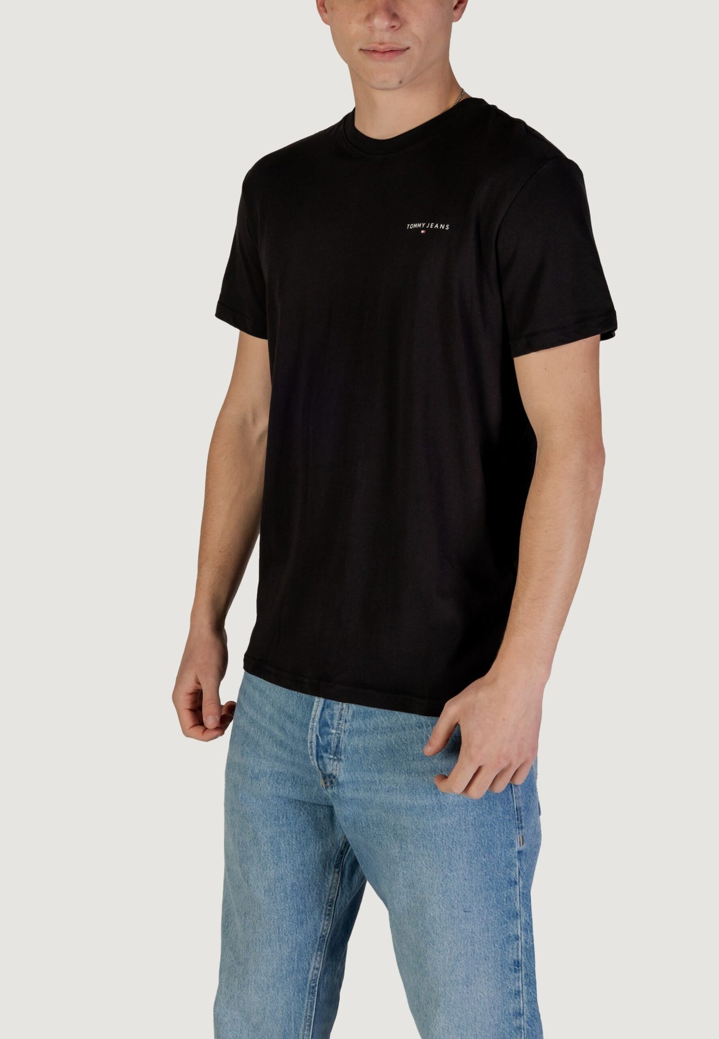 Tommy Hilfiger Jeans - T-shirt slim fit con logo - DM0DM21188BDS
