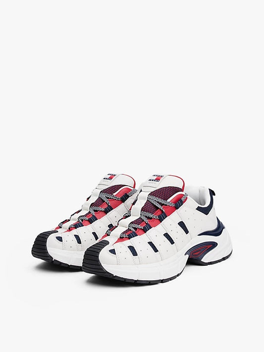 Tommy Hilfiger Jeans - Sneakers Archive con mix di texture - EM0EM015840G1
