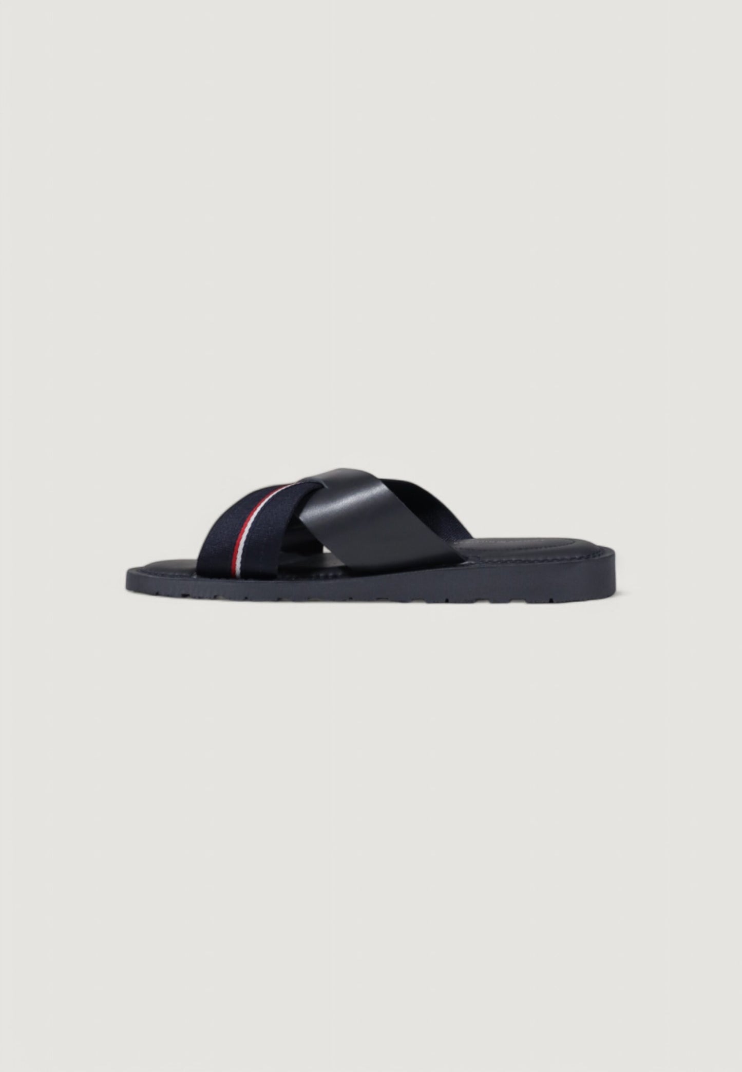 Tommy Hilfiger - Sandali in pelle con suola antiscivolo - FM0FM05415DW5