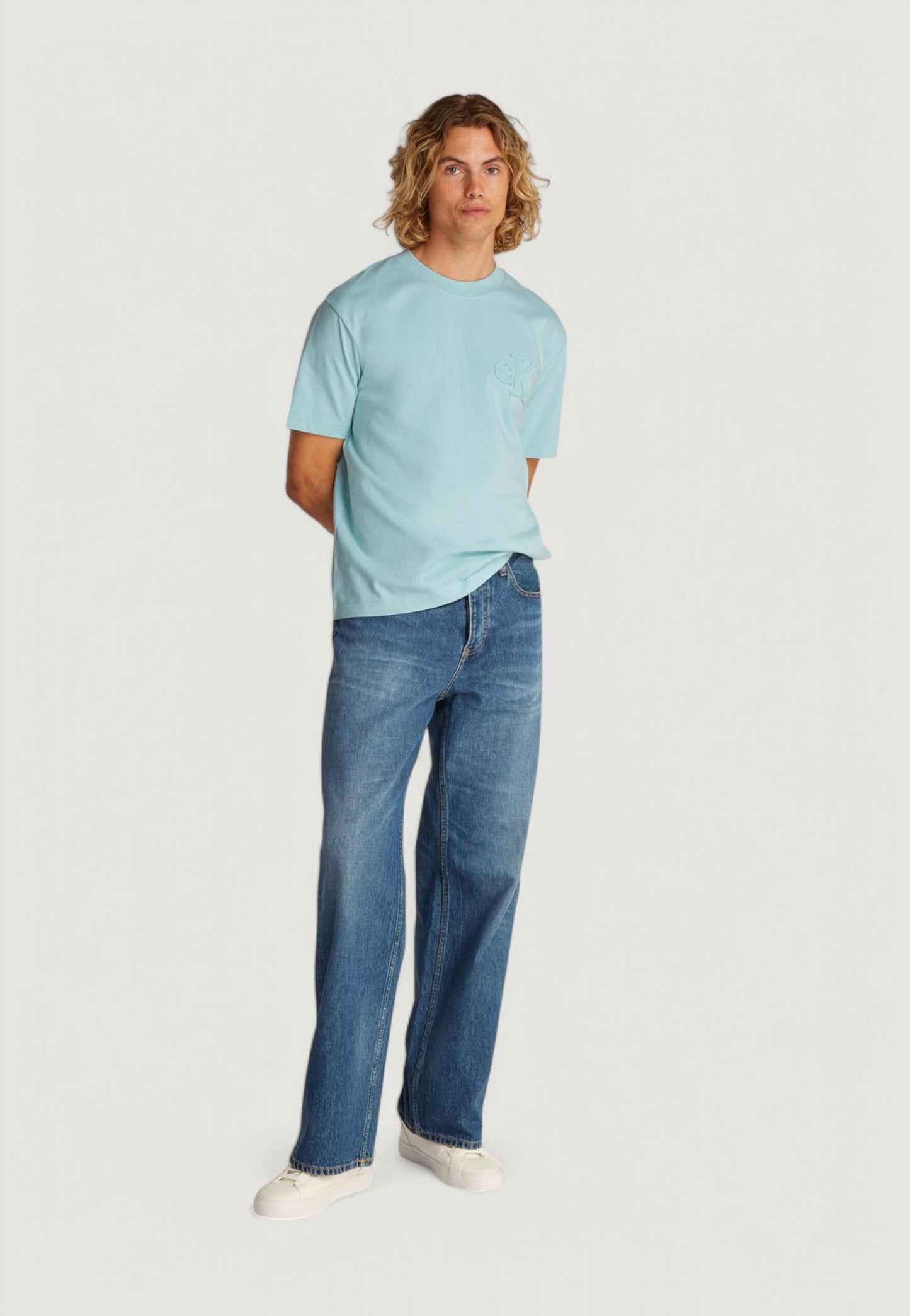 Calvin Klein Jeans - T-shirt con logo applicato - J30J327494MR5 / J30J327494PDV