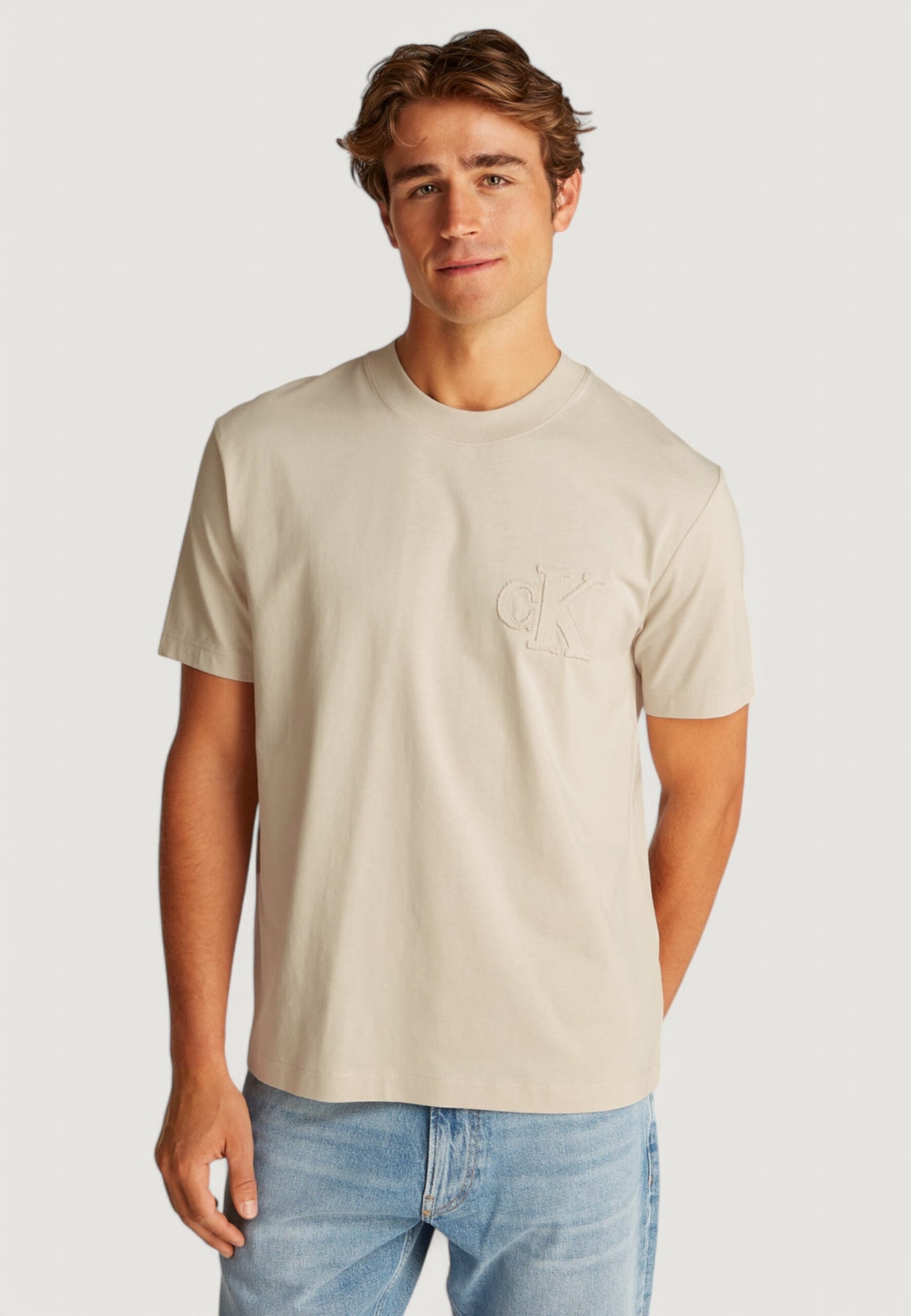 Calvin Klein Jeans - T-shirt con logo applicato - J30J327494MR5 / J30J327494PDV