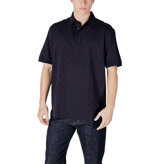 Armani Exchange - Polo regular fit con logo allover tono su tono - XM000219AF10337UB101