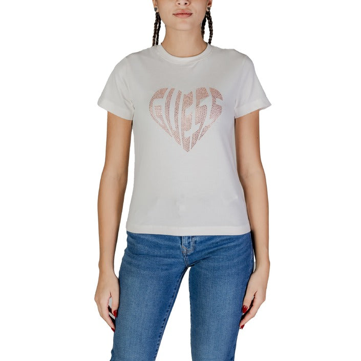 Guess Active - T-shirt logo con strass - V5RI08J1314