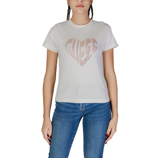 Guess Active - T-shirt logo con strass - V5RI08J1314