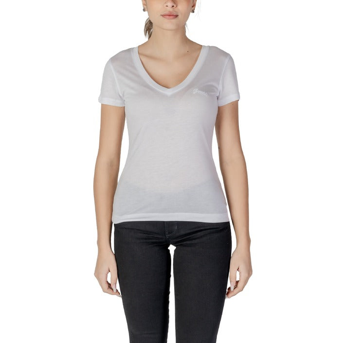 Guess - T-shirt scollo a V - W5GP31KCSX2