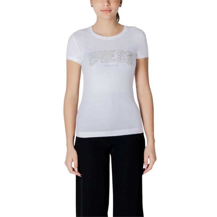 Guess - T-shirt vestibilità slim con logo - W5GI04J1314