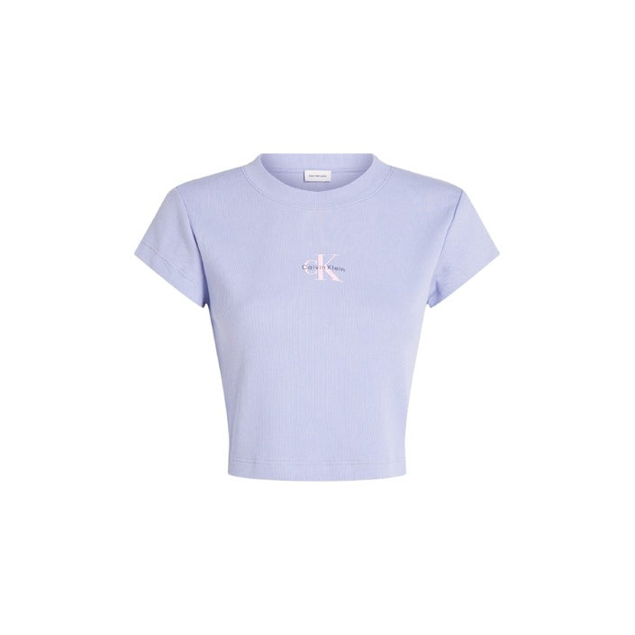 Calvin Klein Jeans - T-shirt corta slim con monogramma - LV047AB802UB1 / LV047AB802VHP / LV047AB802D1T