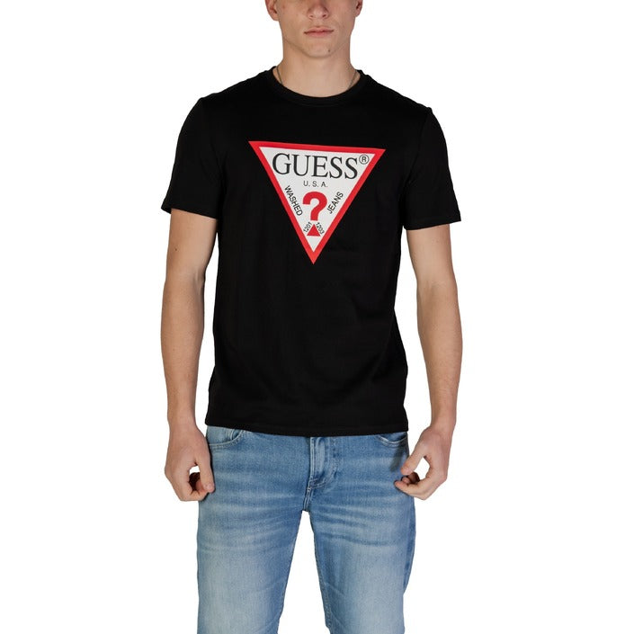 Guess - T-shirt logo triangolo - M2YI71I3Z14
