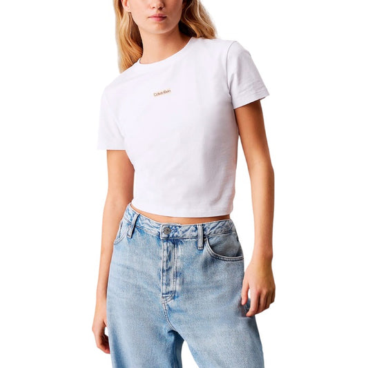 Calvin Klein Jeans - T-shirt con stemma corta slim - J20J225524YAA / J20J225524BEH