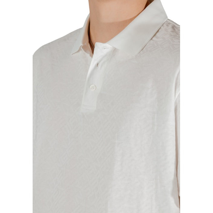 Armani Exchange - Polo regular fit con logo allover tono su tono - XM000219AF10337U0009