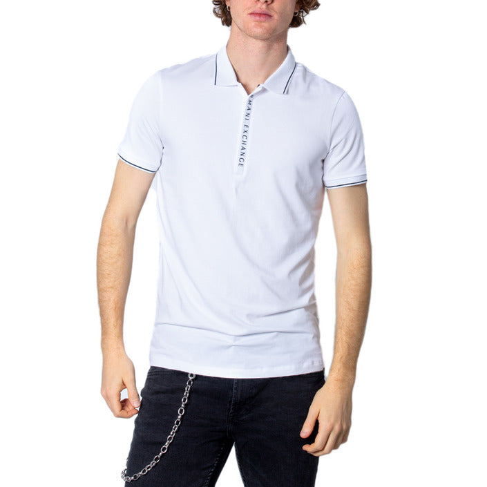 Armani Exchange - Polo con logo a contrasto - 8NZF71ZJH2ZU6167 / 8NZF71ZJH2Z1200 / 8NZF71ZJH2Z1100 / 8NZF71ZJH2Z1510