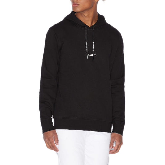 Armani Exchange - Felpa con cappuccio in cotone French Terry con logo - 8NZM94ZJKRZ1200