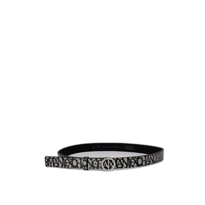 Armani Exchange - Eco-leather belt with round logo buckle - 941153CC75715655 / 941153CC75707320