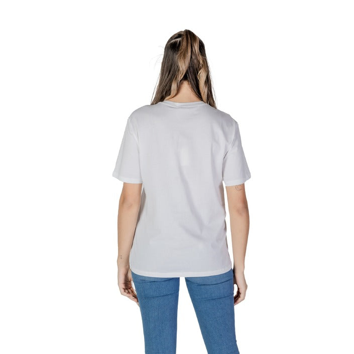 Liu Jo - T-shirt con cuore e strass - WA5361JS923M9572