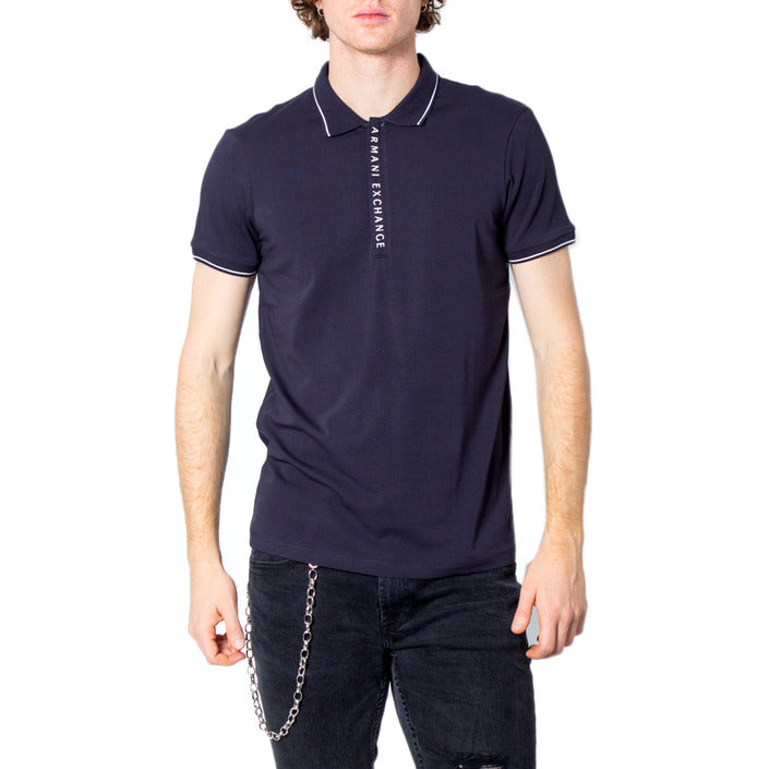 Armani Exchange - Polo con logo a contrasto - 8NZF71ZJH2ZU6167 / 8NZF71ZJH2Z1200 / 8NZF71ZJH2Z1100 / 8NZF71ZJH2Z1510