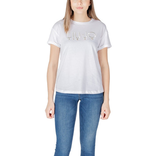 Liu Jo - T-shirt con logo - WA5007JS923M9512 / WA5007JS923M9624