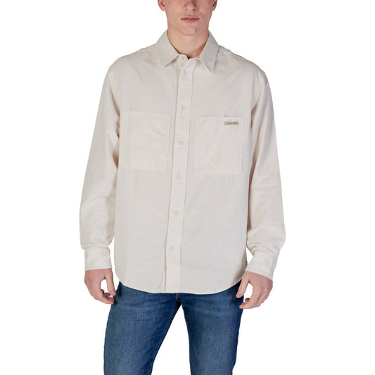Calvin Klein Jeans - Camicia in chambray di cotone taglio relaxed - J30J326726PDH
