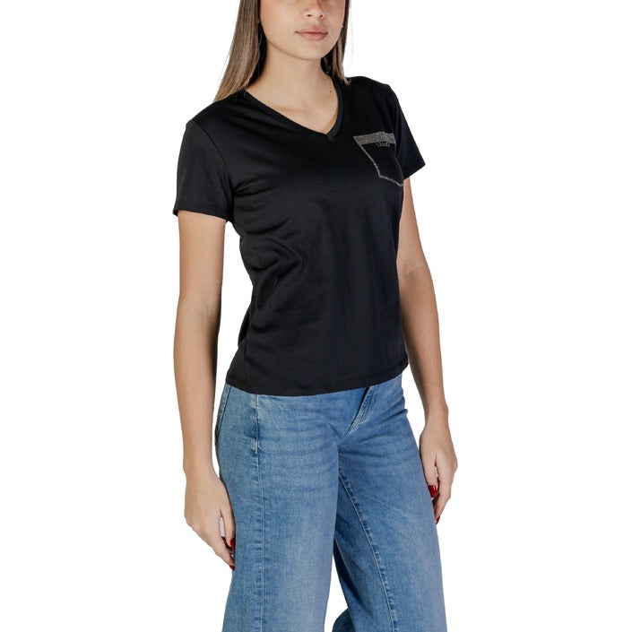 Liu Jo - T-shirt con strass - TA5172JS923M9278 / TA5172JS923M9129