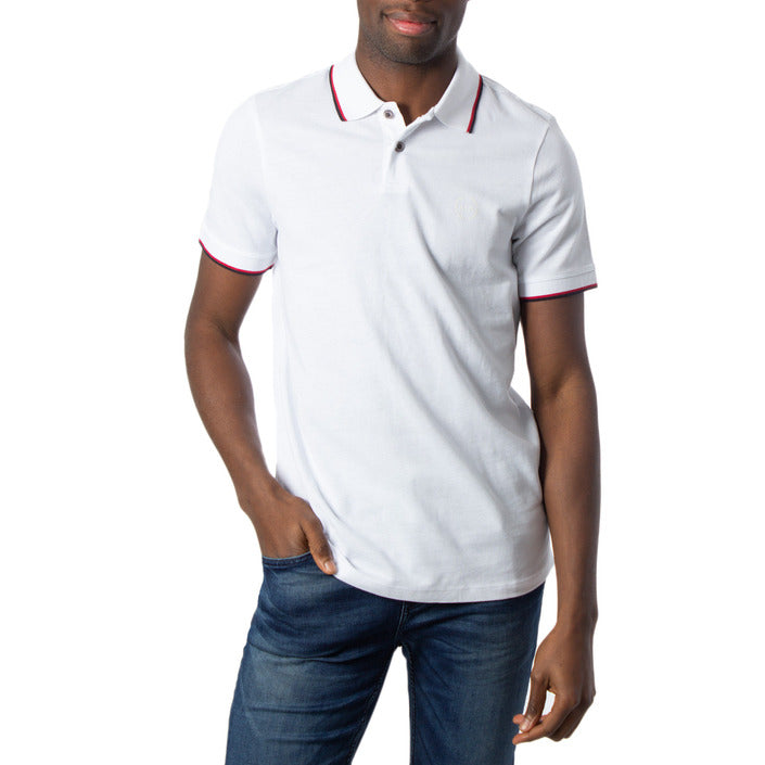 Armani Exchange - Polo in piquet con dettagli a contrasto - 8NZF75Z8M5Z1200 / 8NZF75Z8M5Z1100