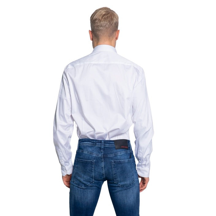 Armani Exchange - Camicia slim fit in satin stretch - 8NZCBDZN10Z0113 / 8NZCBDZN10Z1536