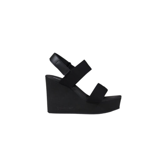 Calvin Klein Jeans - Sandali con zeppa con plateau in tela - YW0YW017900GJ