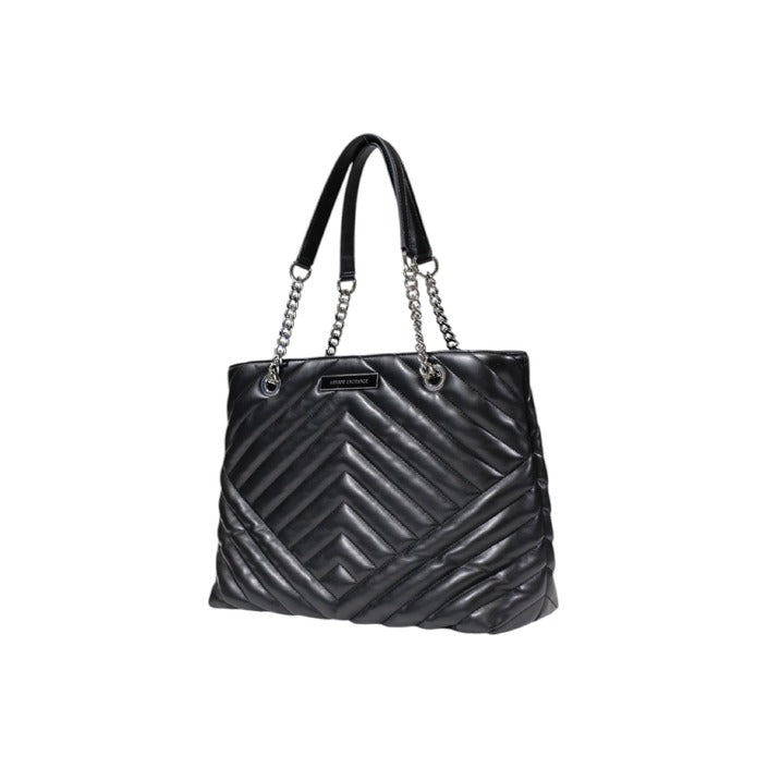 Armani Exchange - Quilted Shopper Bag with Chain Handles - 9491564R74200020