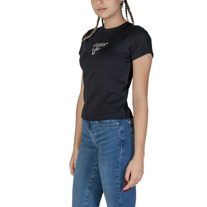 Guess Active - T-shirt stretch logo frontale - V4YI21KCDH1