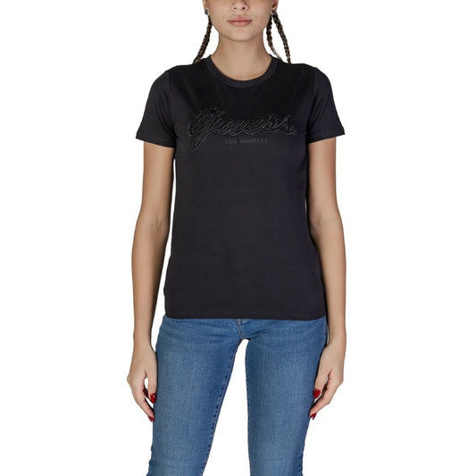 Guess - T-shirt con logo in pizzo - W5RI08K9RM1