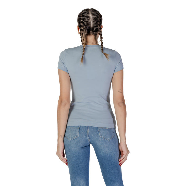 Guess - T-shirt stretch logo piccolo triangolo - W2YI44J1314