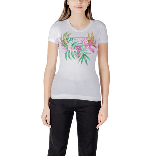 Guess - T-shirt vestibilità slim logo triangolo - W5GI07J1314
