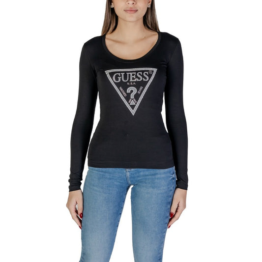 Guess - T-shirt logo triangolo con strass - W5RI65J1314