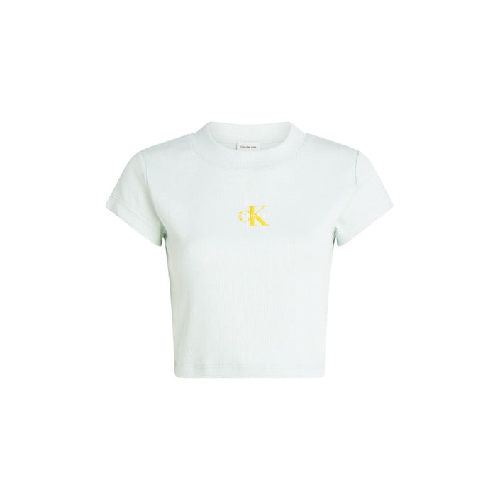 Calvin Klein Jeans - T-shirt corta slim con monogramma - LV047AB802UB1 / LV047AB802VHP / LV047AB802D1T