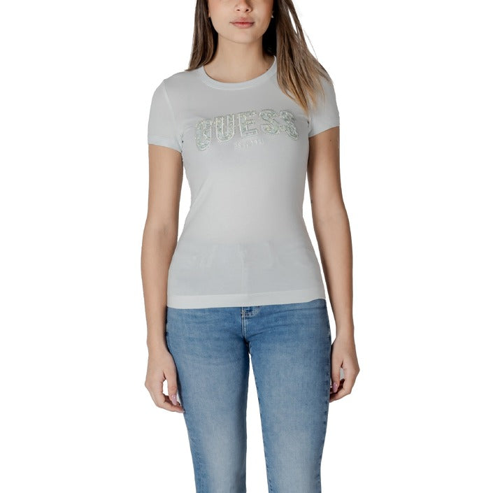 Guess - T-shirt vestibilità slim con logo - W5GI04J1314