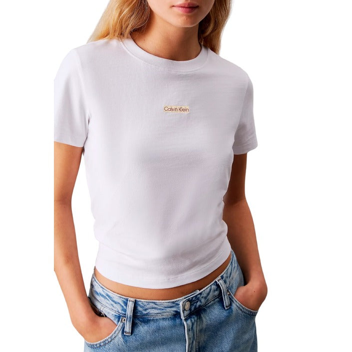 Calvin Klein Jeans - T-shirt con stemma corta slim - J20J225524YAA / J20J225524BEH