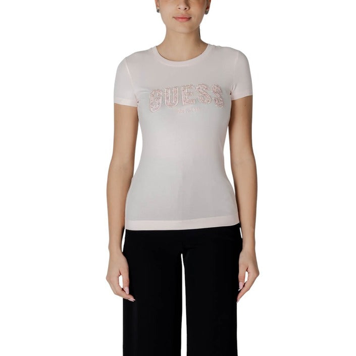 Guess - T-shirt vestibilità slim con logo - W5GI04J1314